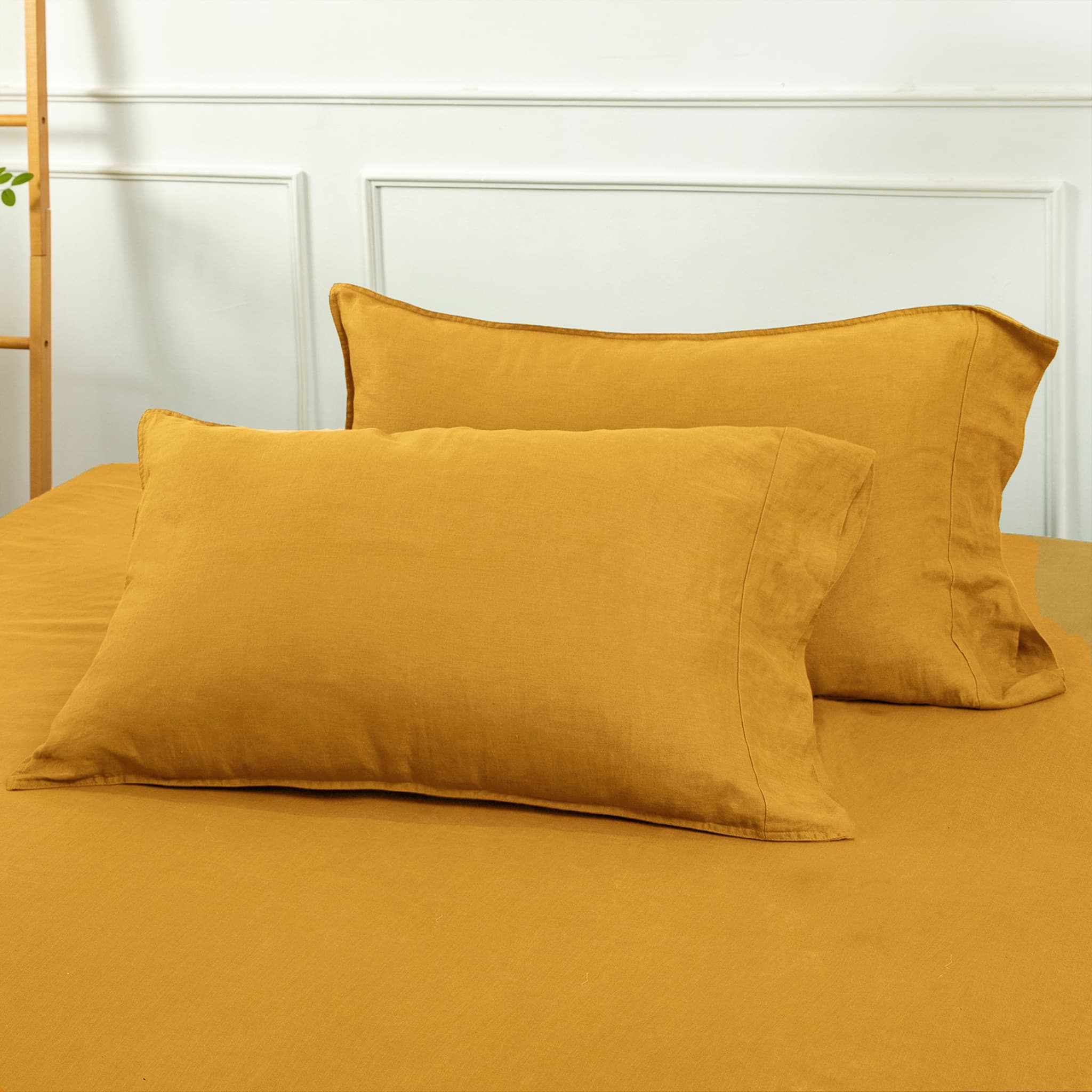 Ginger Linen Duvet Cover Set - Linen Times