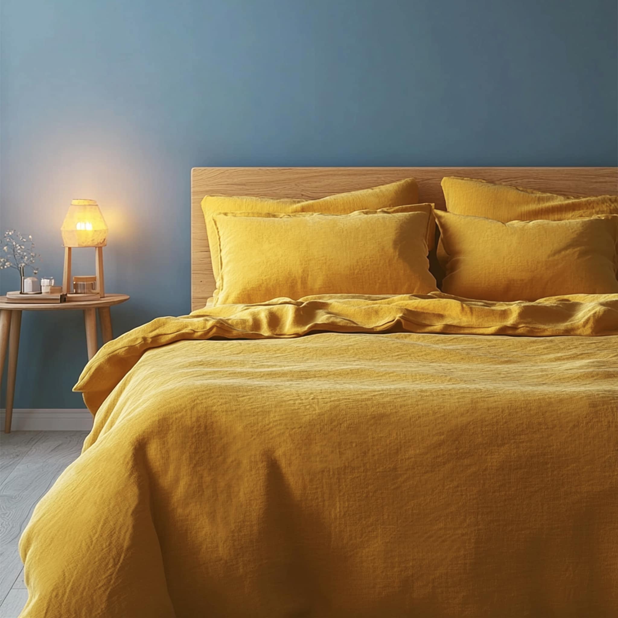 Ginger Linen Duvet Cover - Linen Times