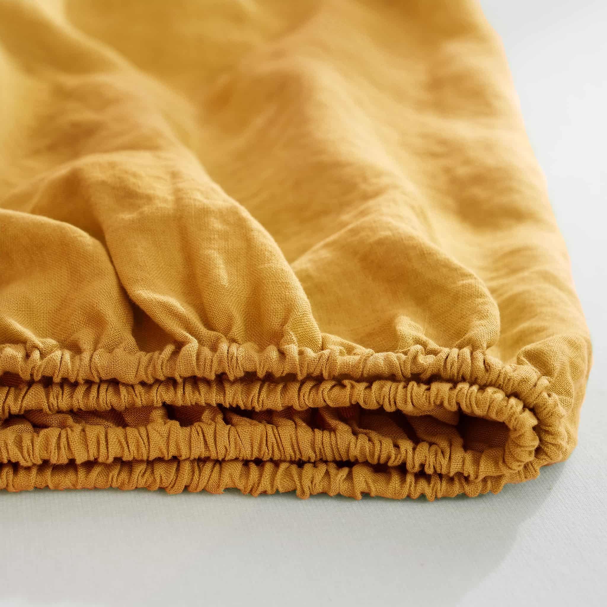 Ginger Linen Fitted Sheet - Linen Times