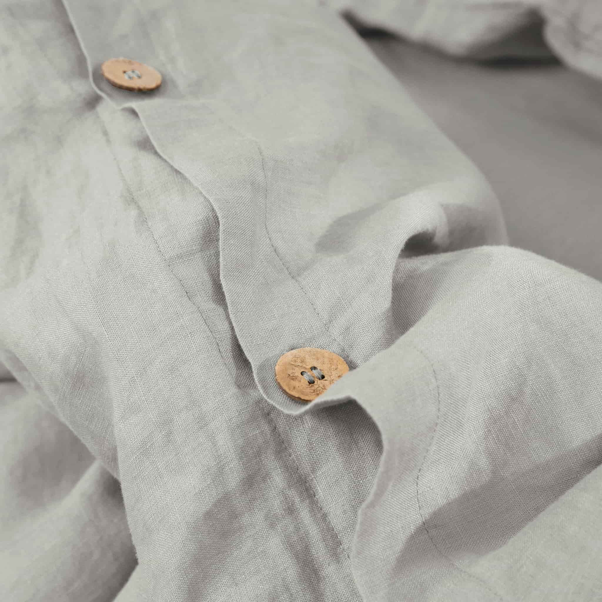 Khaki Linen Duvet Cover - Linen Times