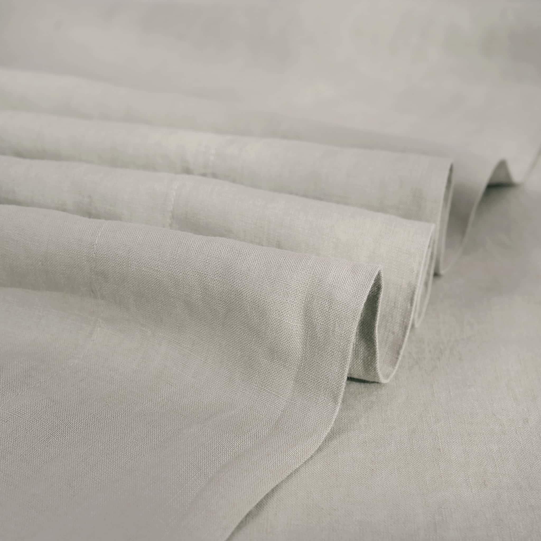 Khaki Linen Flat Sheet - Linen Times