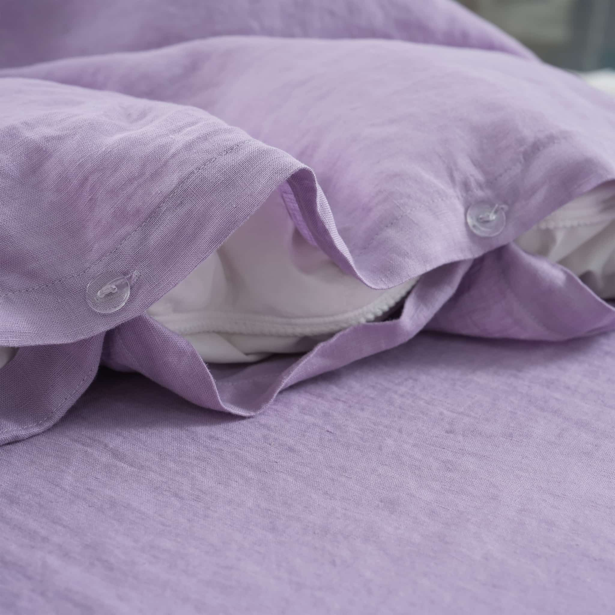 Lavender Linen Duvet Cover - Linen Time