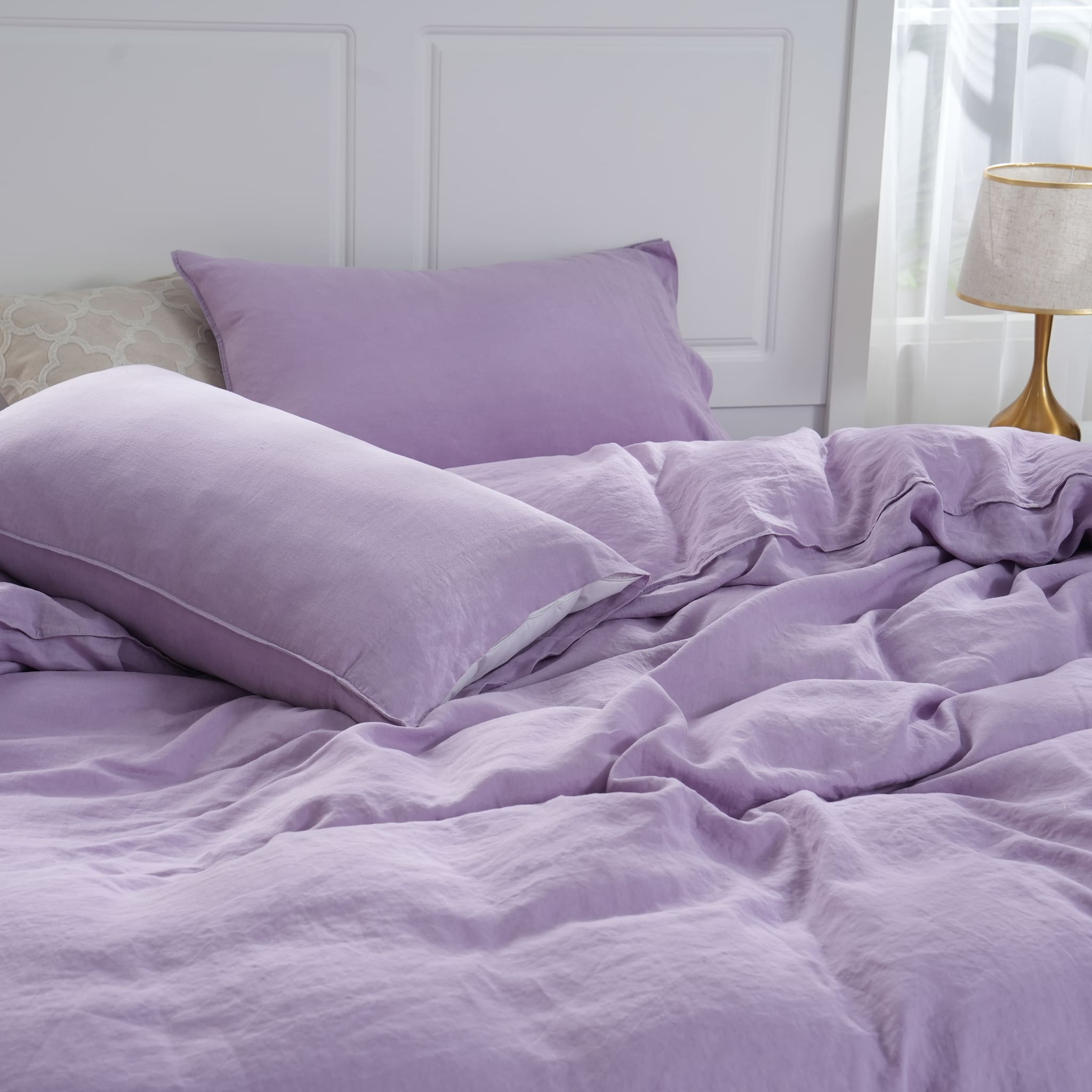 Lavender Linen Duvet Cover - Linen Time