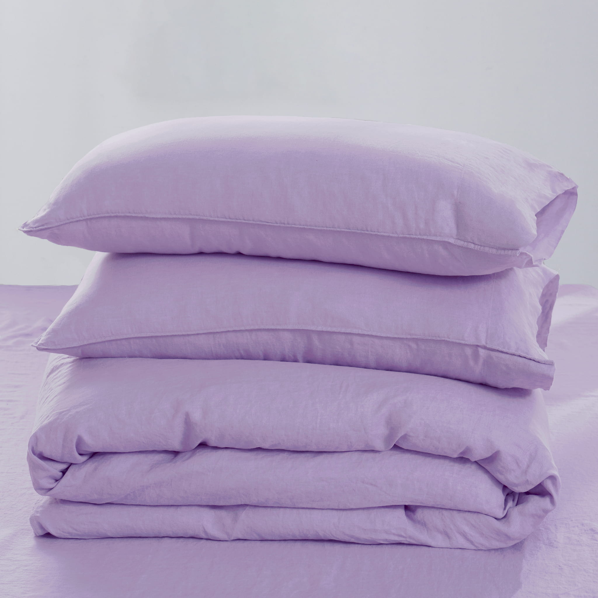 Lavender Linen Duvet Cover Set - Linen Time