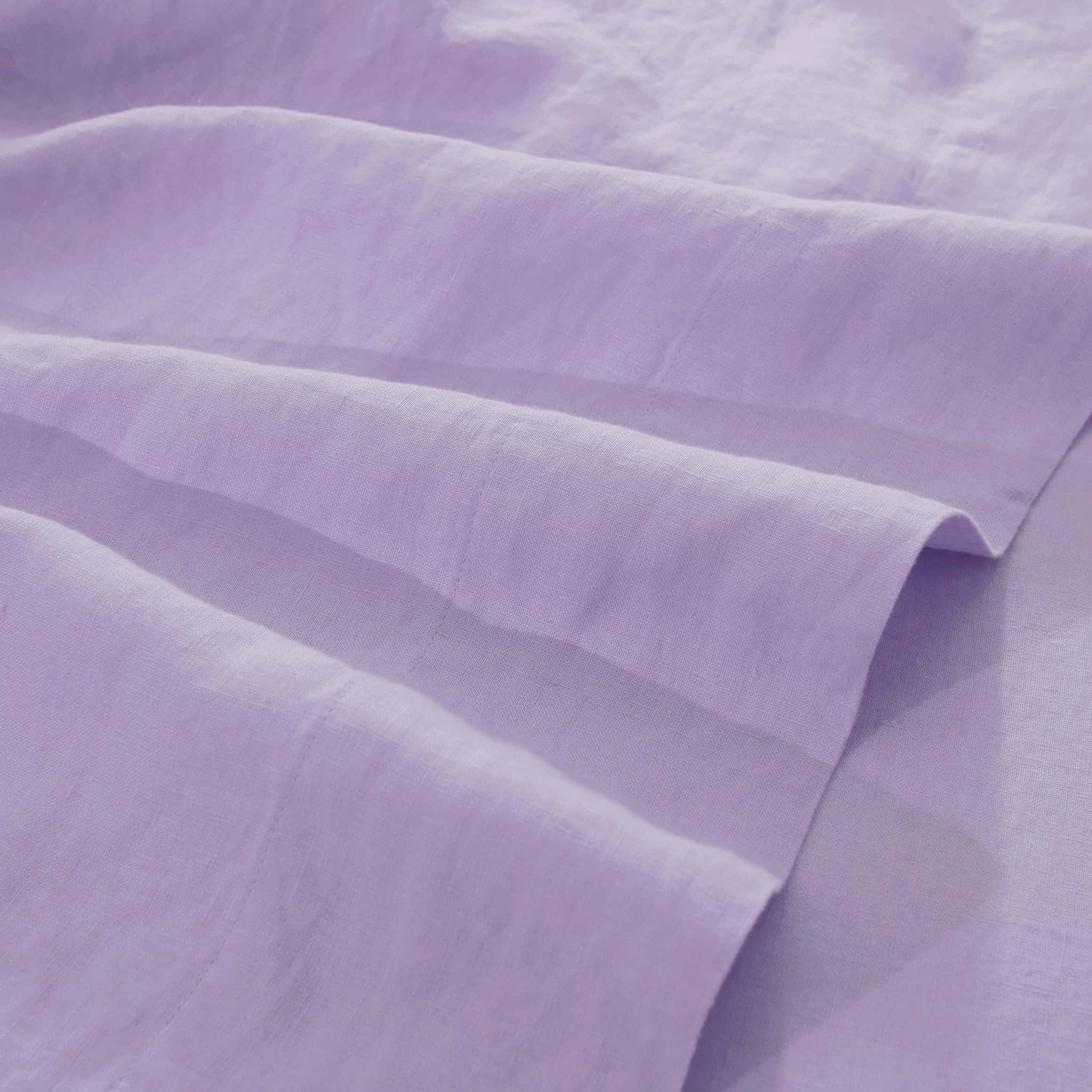 Lavender Linen Flat Sheet - Linen Time