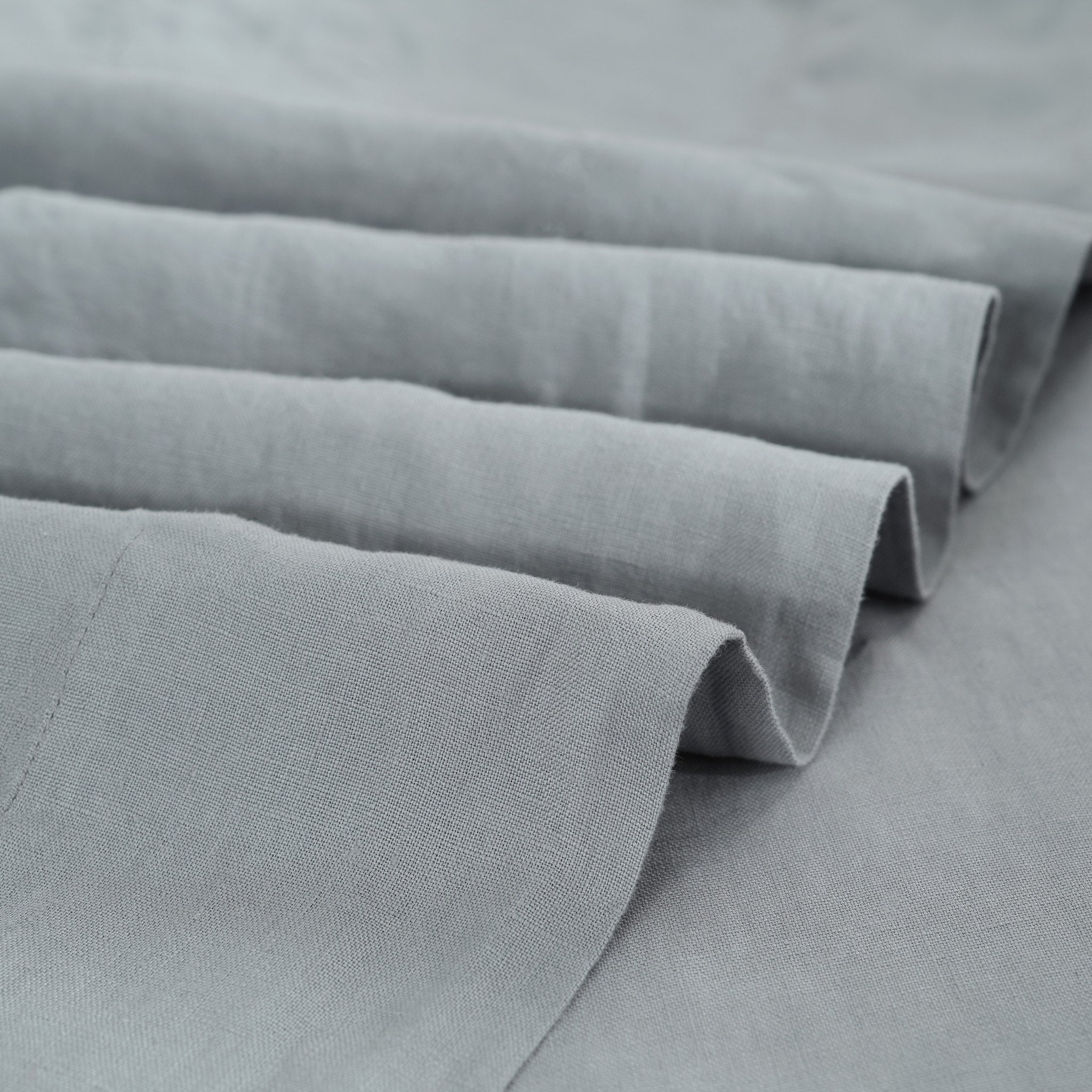 Light Grey Linen Sheet Set - Linen Time