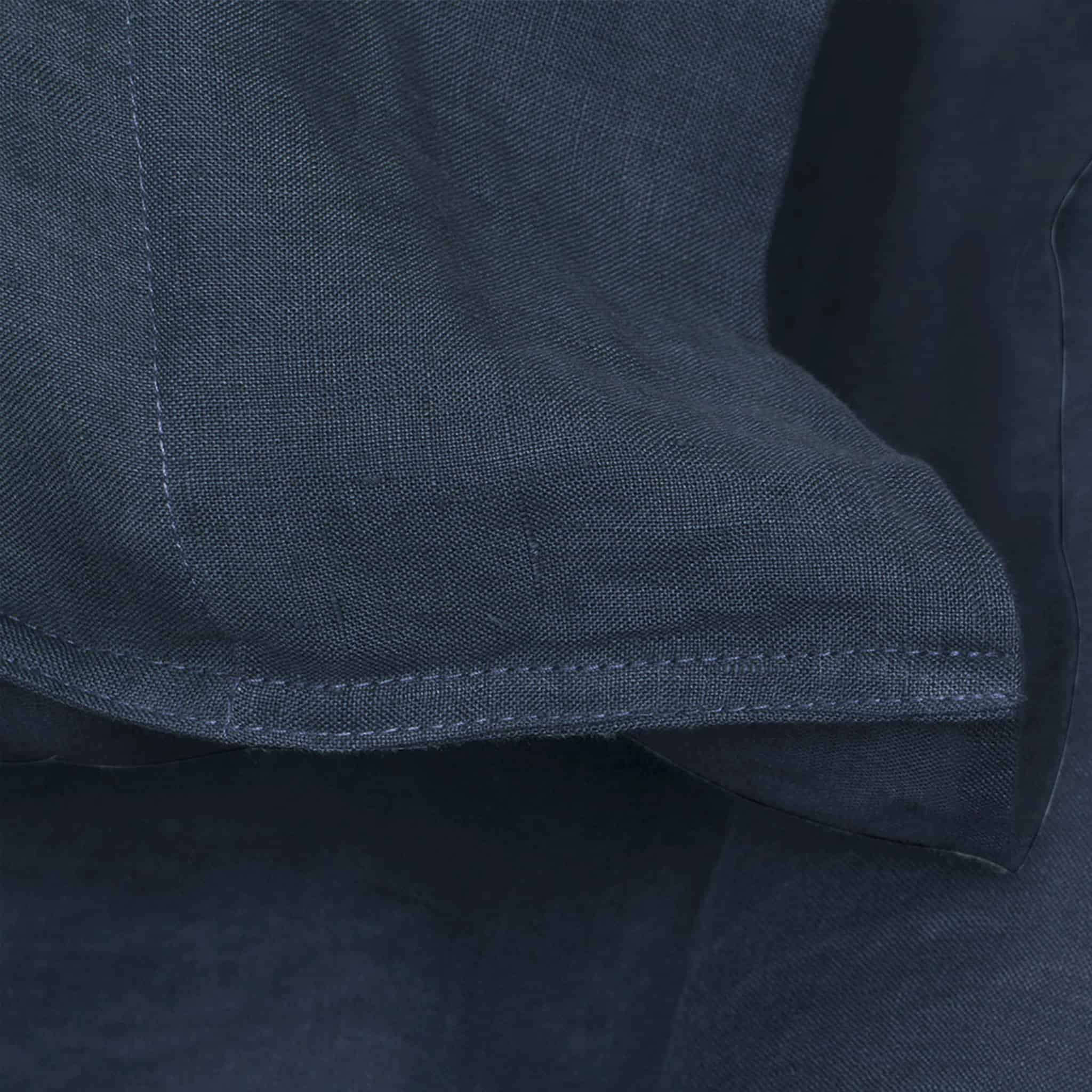 Navy Blue Linen Sheet Set - Linen Time