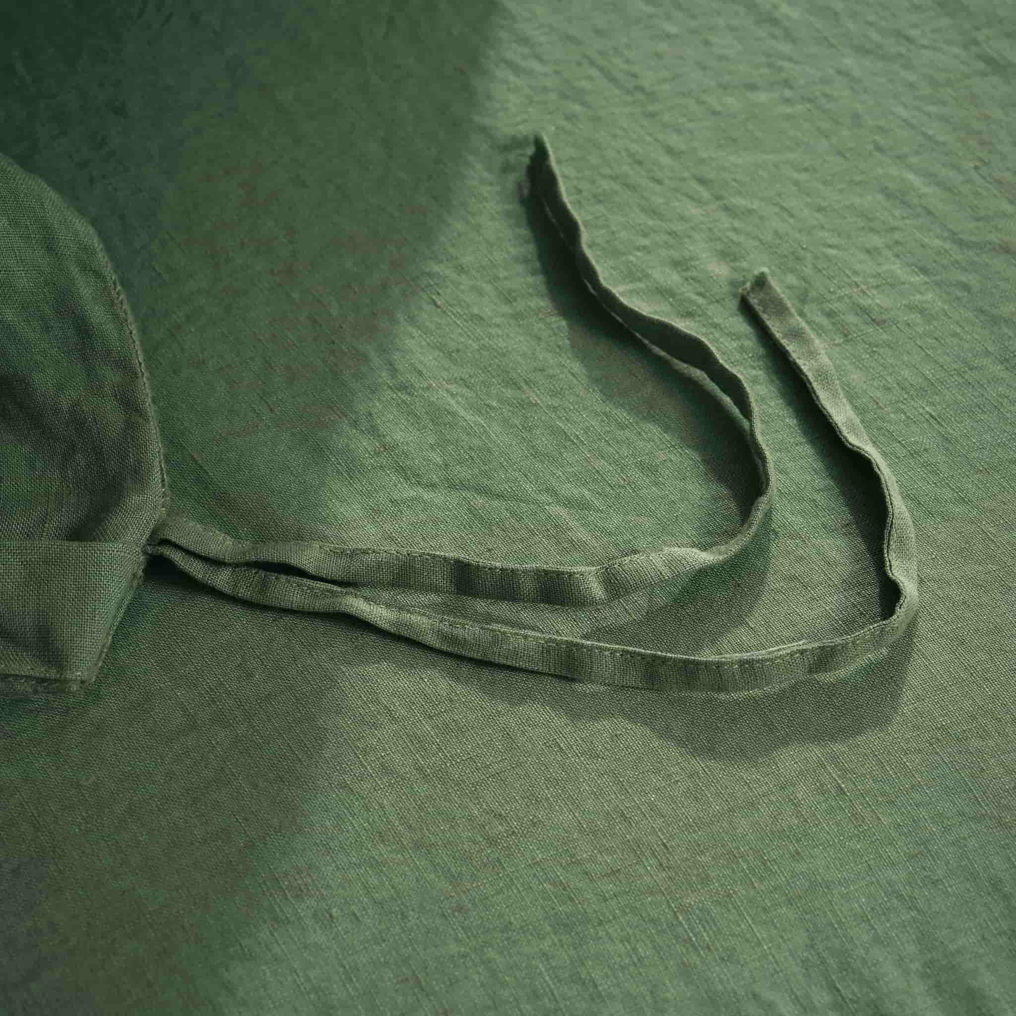 Army Green Linen Duvet Cover Set - Linen Time