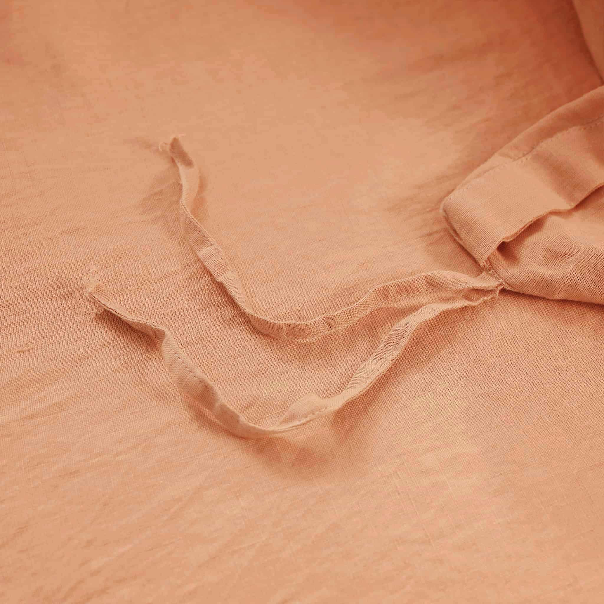 Peach Linen Duvet Cover Set - Linen Time