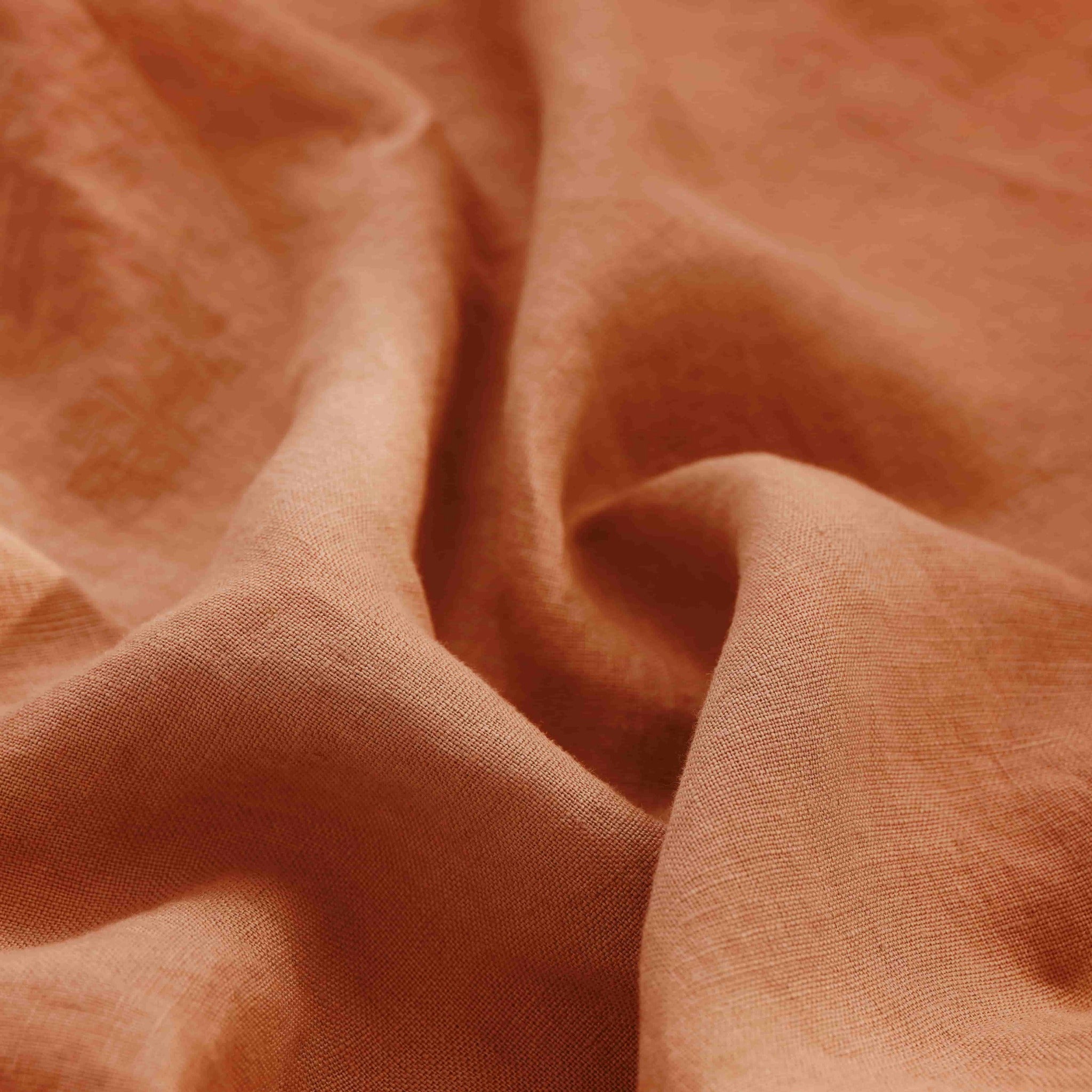 Pure Linen Fabric Curtains Clothing DIY Linen Fabric - Caramel - Linen Time #color_Caramel