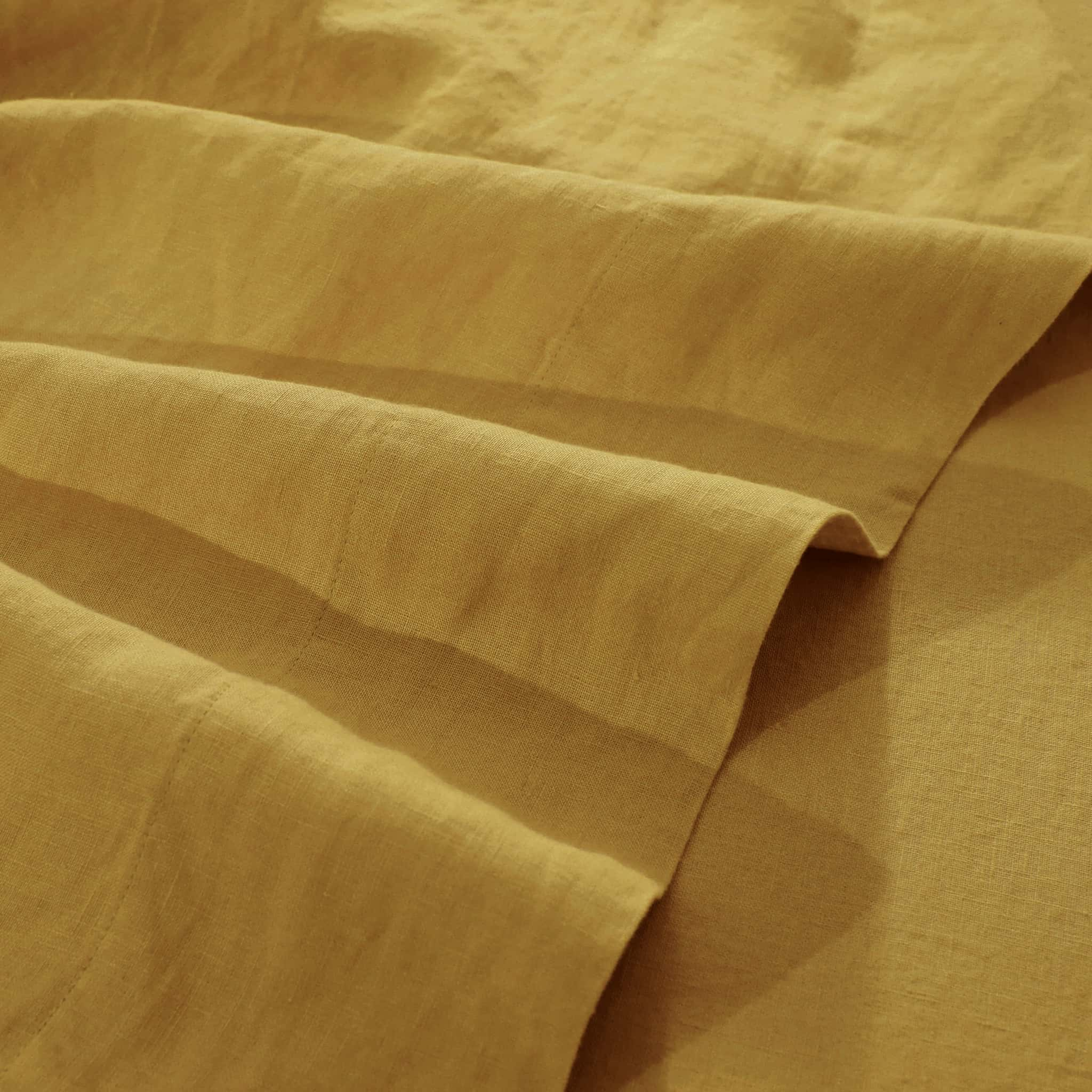 Pure Linen Fabric Curtains Clothing DIY Linen Fabric - Ginger - Linen Time #color_Ginger