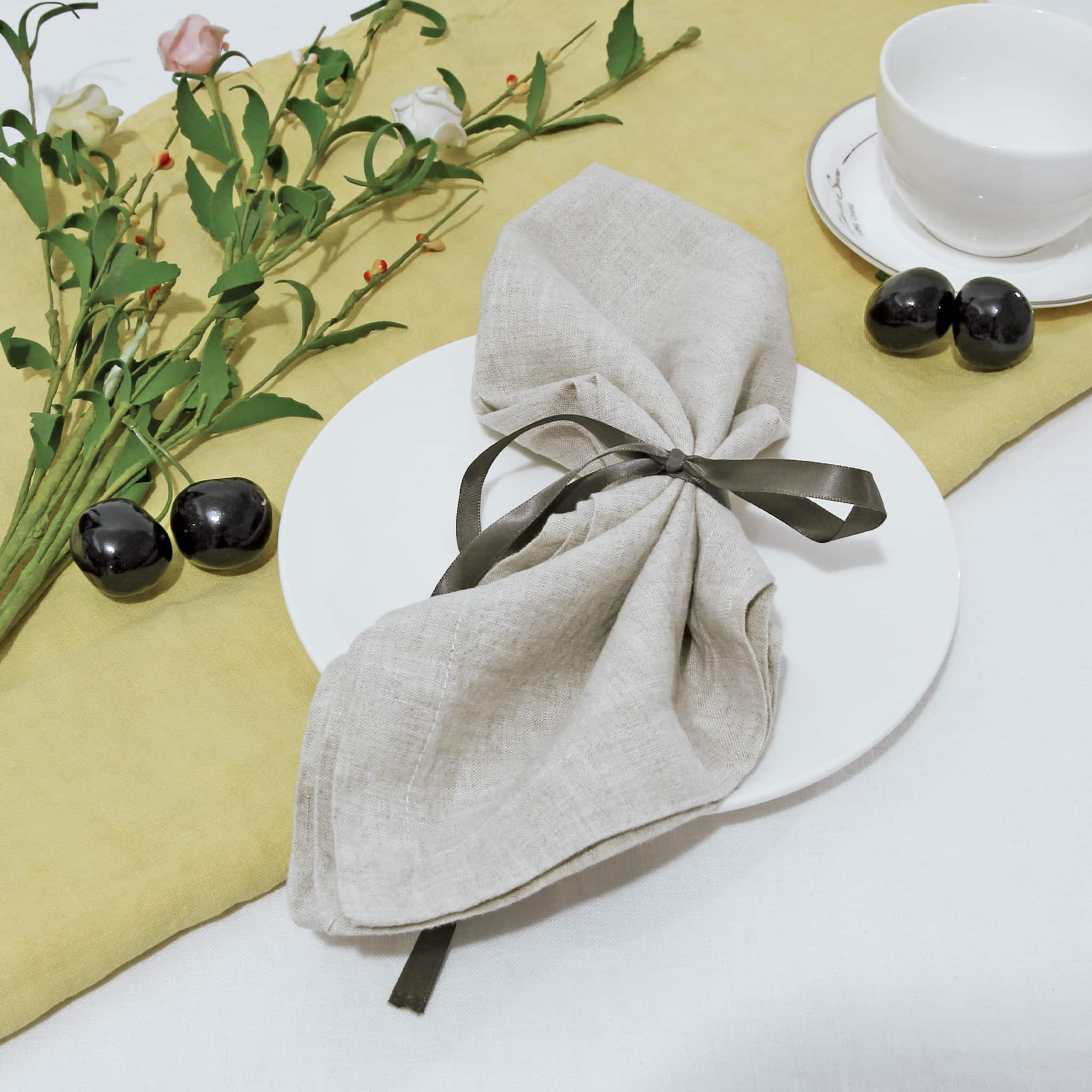 Pure Linen Napkins Natural - Linen Time#color_Natural