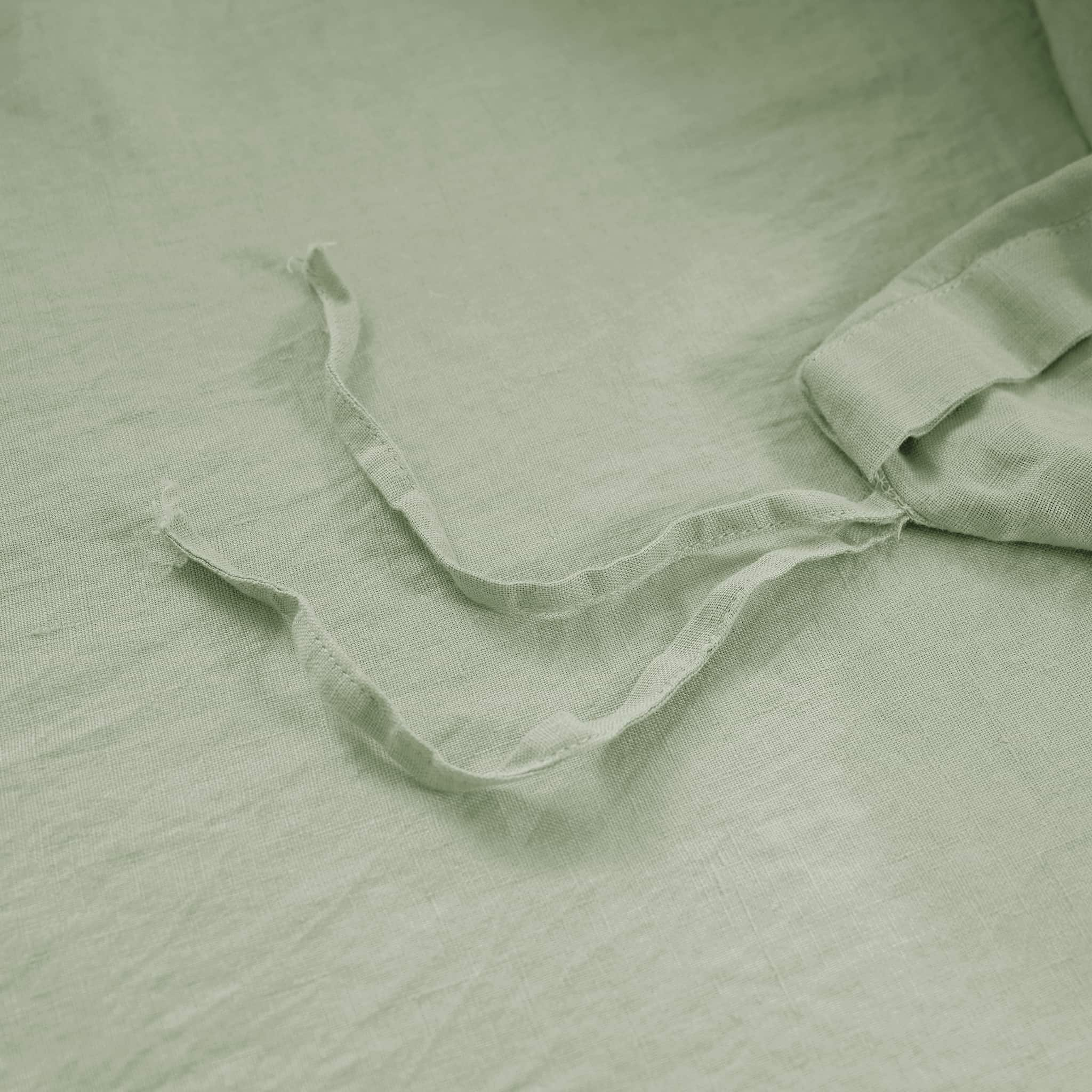 Sage Green Linen Duvet Cover - Linen Times