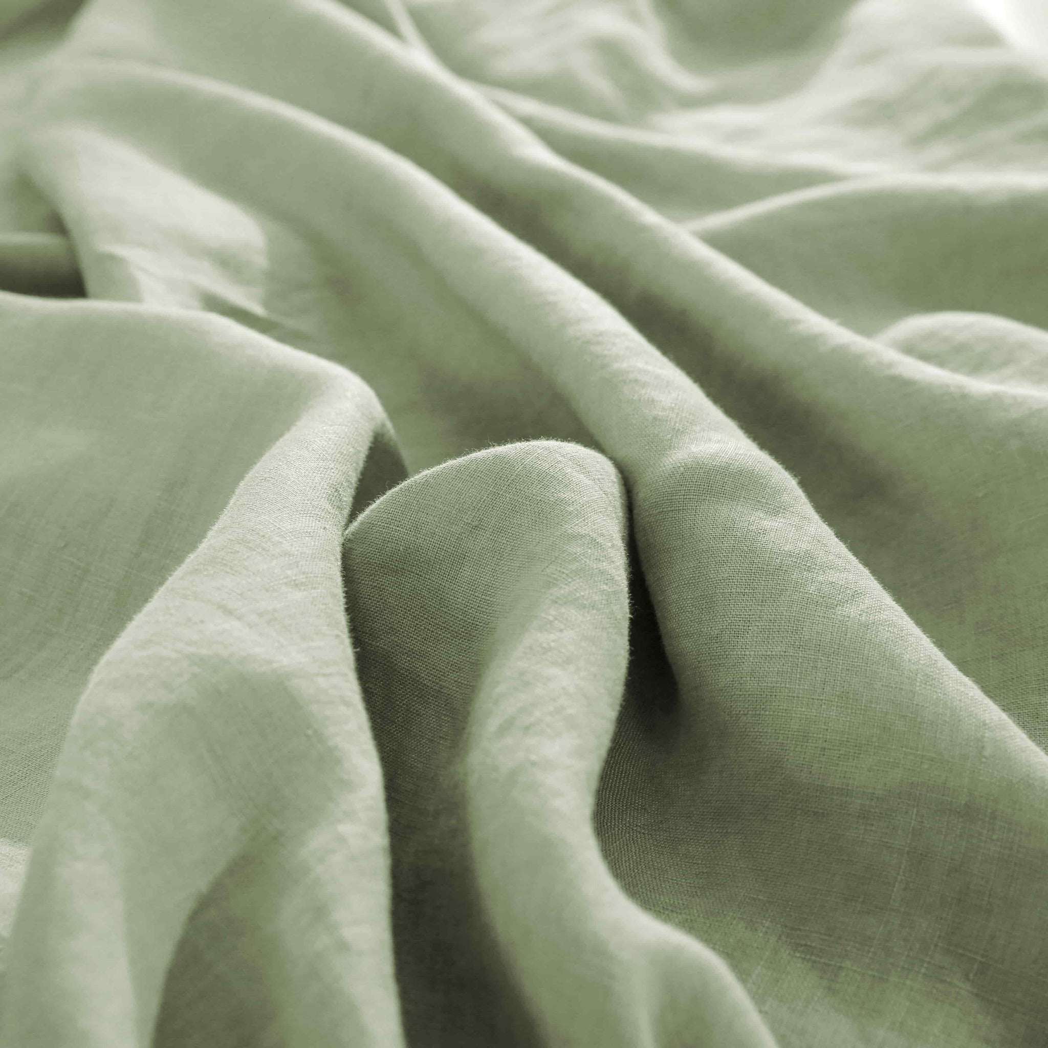 Sage Green Linen Sheet Set - Linen Time-5