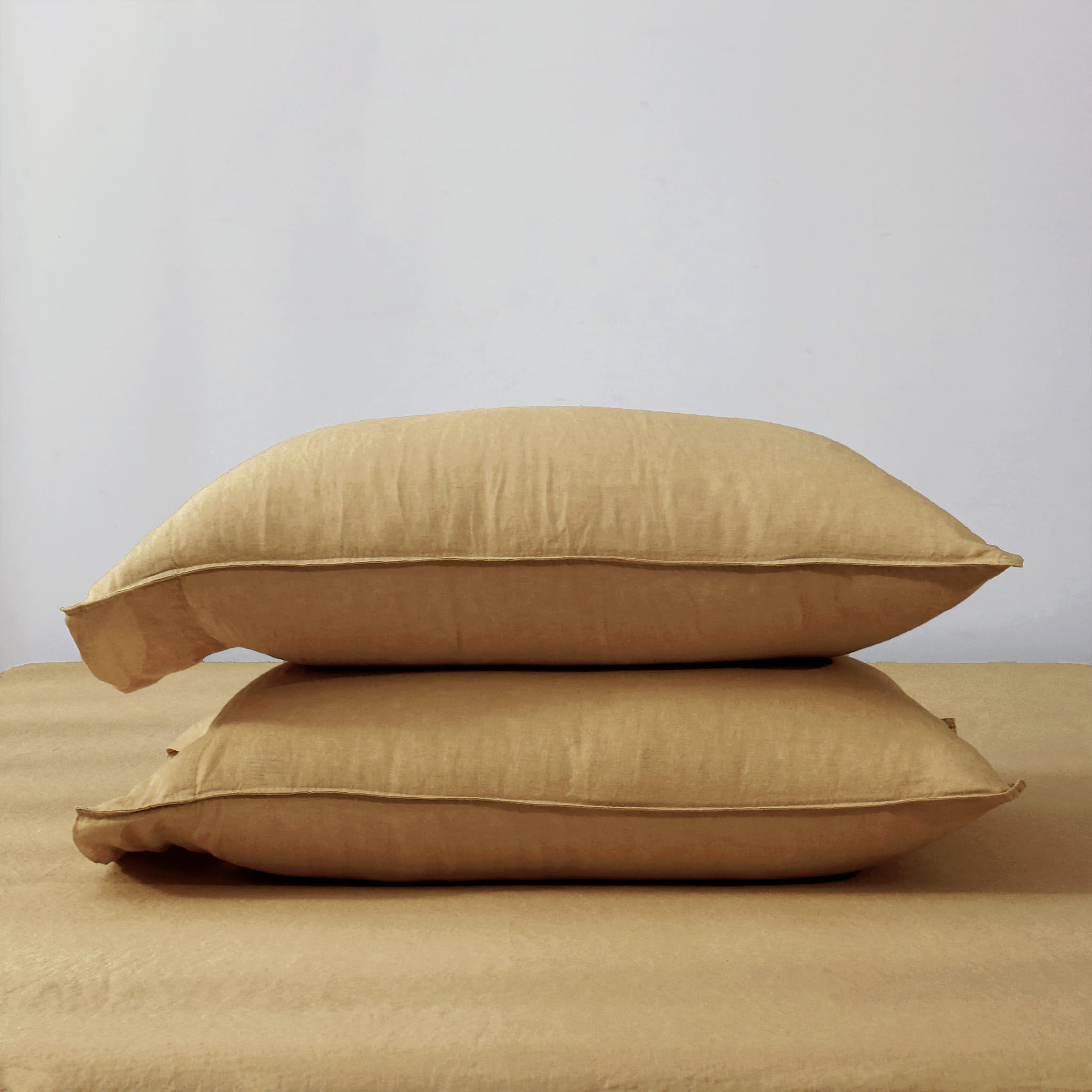 Sandy Beige Linen Pillowcase Set - Linen Times