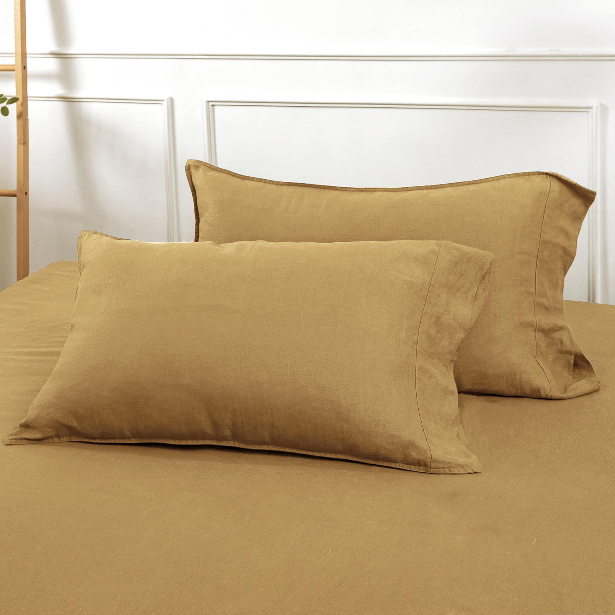 Sandy Beige Linen Pillowcase Set - Linen Times