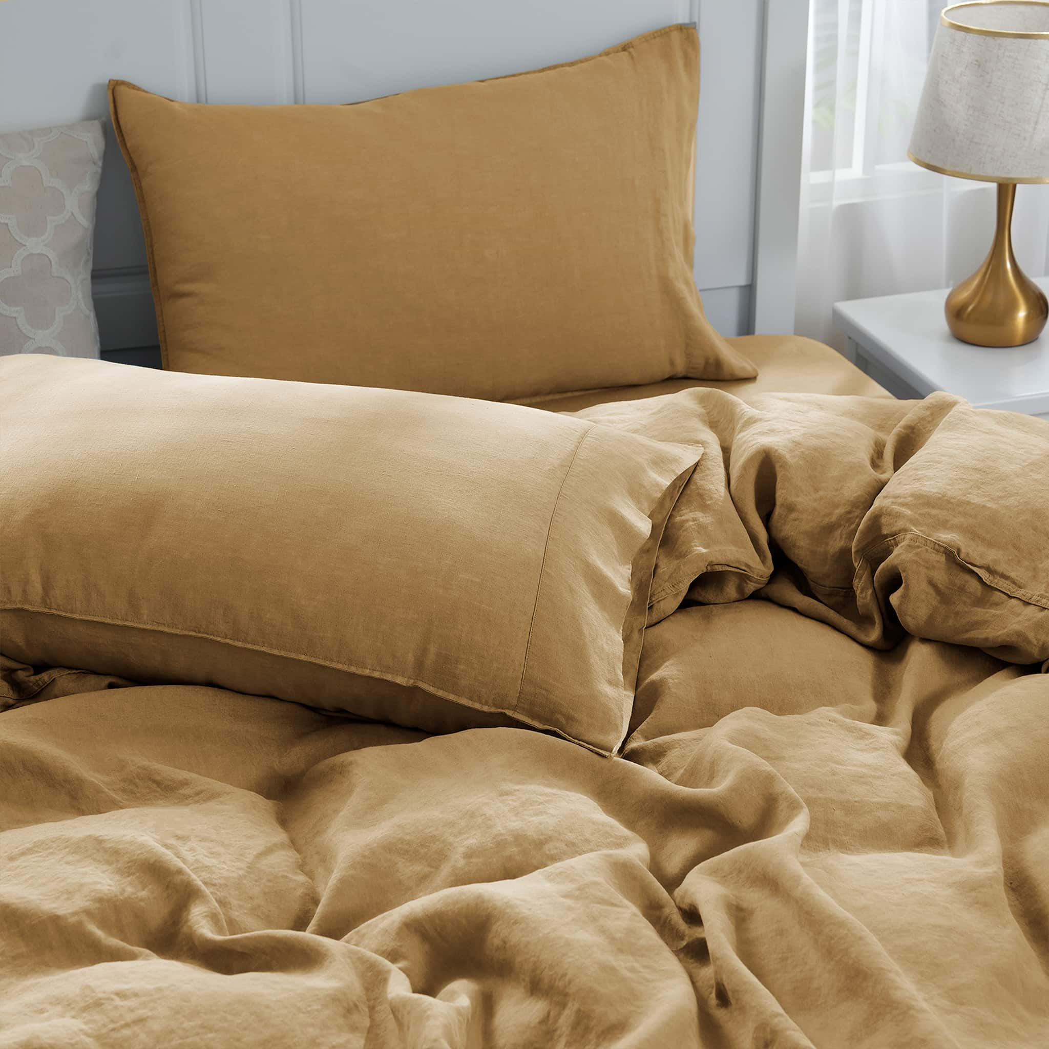 Sandy Beige Linen Pillowcase Set - Linen Times